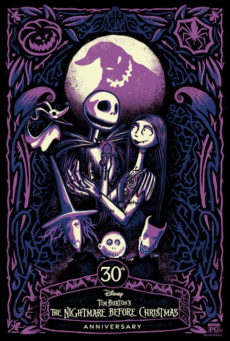 The Nightmare Before Christmas - 30th Anniversary - Film Poster Harkins Image