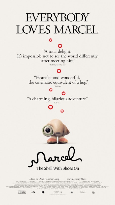 Marcell the Shell With Shoes On - FilmPosterGraphic