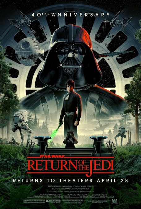 Star Wars: Return of the Jedi - 40th Anniversary - FilmPosterGraphic