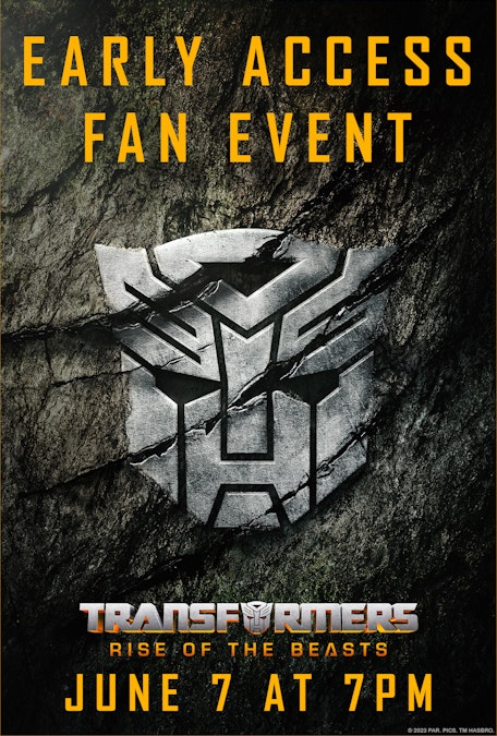 Transformers: Rise of the Beasts Early Access - FilmPosterGraphic
