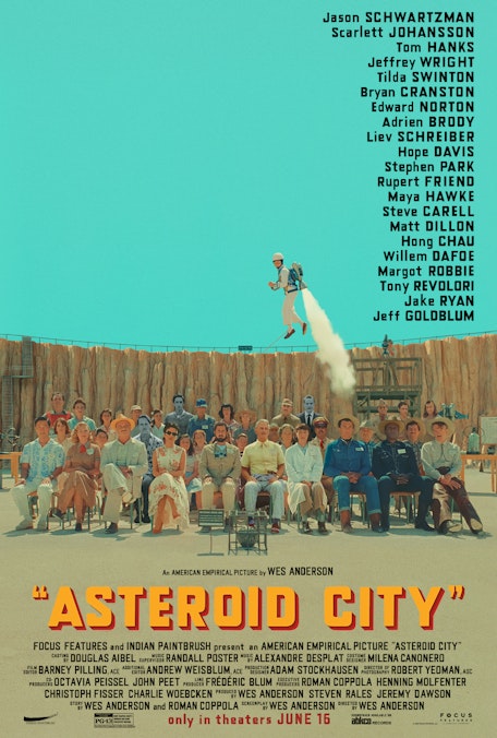 On-Screen Captions: Asteroid City - FilmPosterGraphic