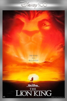 Glow The Lion King (1994) - Disney 100 - Film Poster Harkins Image