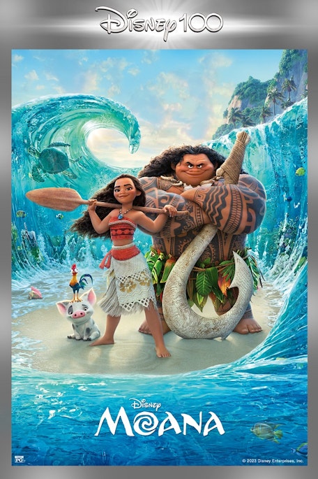 Moana - Disney 100 - Film Poster Harkins Image