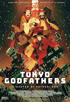 Glow Tokyo Godfathers (dubbed) - 20th Anniversary - Film Poster Harkins Image