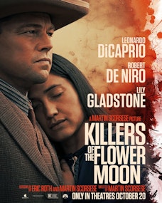 On-Screen Captions: Killers of the Flower Moon - Film Poster Harkins Image