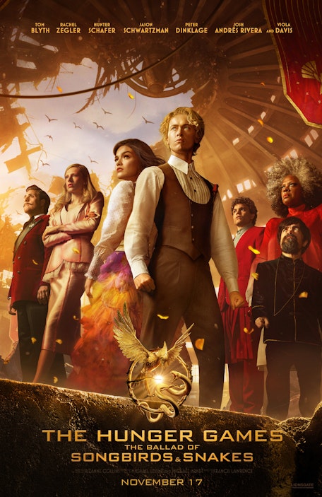 On-Screen Captions: The Hunger Games: The Ballad - Film Poster Harkins Image