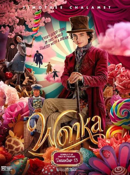 On-Screen Captions: Wonka - Film Poster Harkins Image