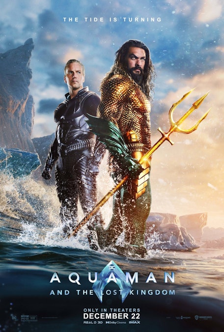 On-Screen Captions: Aquaman and the Lost Kingdom - Film Poster Harkins Image