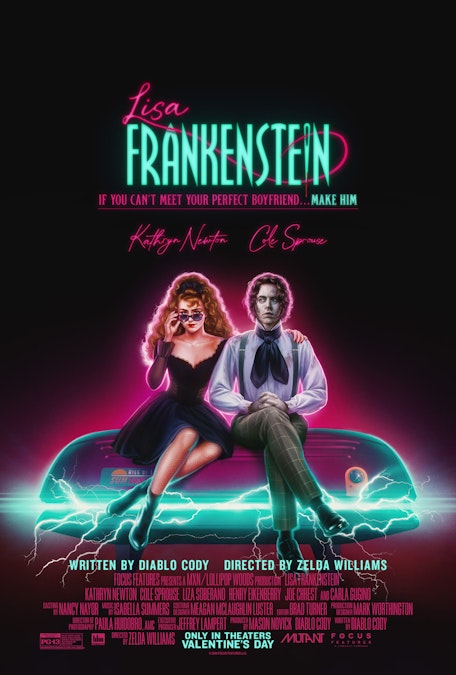 On-Screen Captions: Lisa Frankenstein - Film Poster Harkins Image